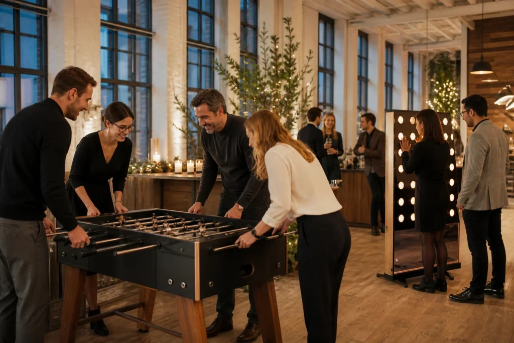 Eventimpression aus Beispielprojekt: Indoor-Teamevent mit 80 Gästen